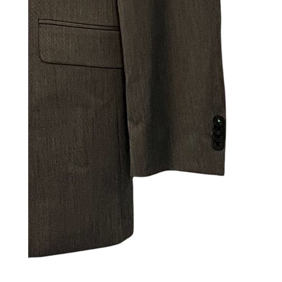 Marc Ecko Mens Suit Jacket Size 38L Gray Single Breasted Double Vent Pockets - Picture 7 of 9